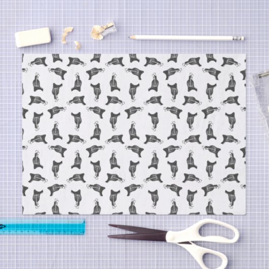 Antiek Paardenzadels, DOUANEGEBIED, KLEUR Tissuepapier (Craft)