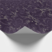  Antiek Paars Abstract Elegant Decoupage Cadeaupapier (Hoek)