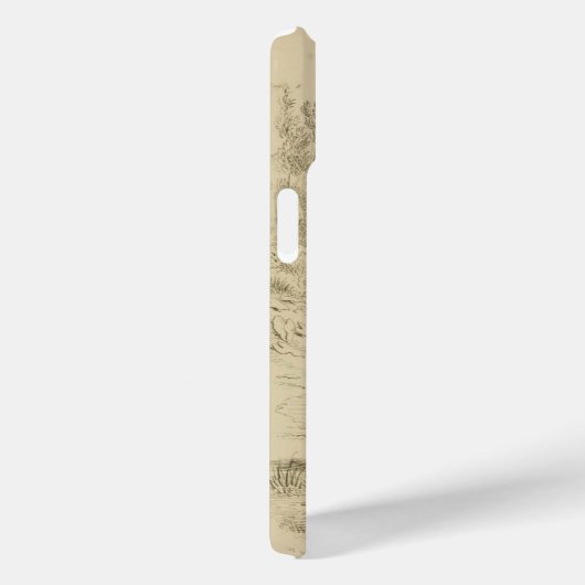 Antiek Paars Heron Travies Edouard Print Case-Mate iPhone Case (Achterkant / Rechts)