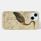 Antiek Paars Heron Travies Edouard Print Case-Mate iPhone Case (Achterkant (horizontaal))