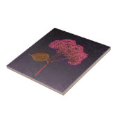 Antiek Paars metaal Tegeltje (Zijkant)