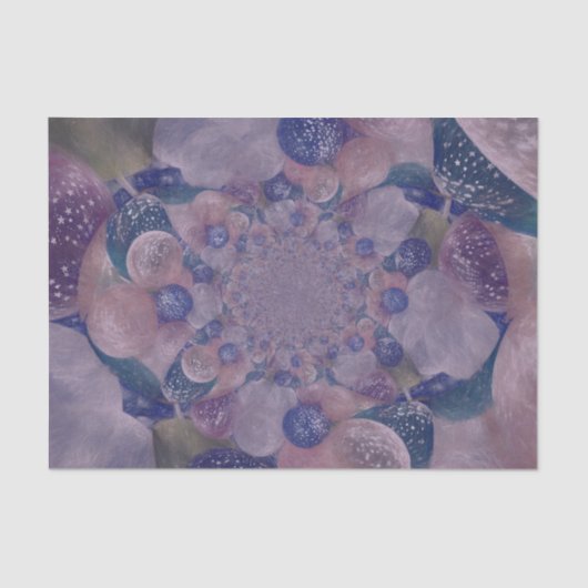 Antiek Paars roze ballonnen Tissuepapier (Voorkant)