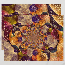 Antiek Paarse goudballonnen Kaleidoscoop