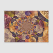 Antiek Paarse goudballonnen Kaleidoscoop Tissuepapier (Voorkant)