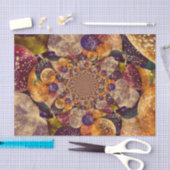 Antiek Paarse goudballonnen Kaleidoscoop Tissuepapier (Craft)