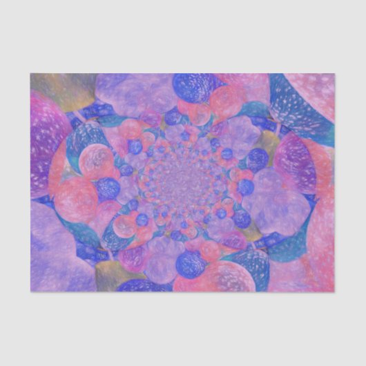  Antiek Paarse roze kunstballonnen Tissuepapier (Voorkant)