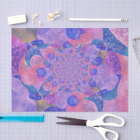  Antiek Paarse roze kunstballonnen Tissuepapier (Craft)