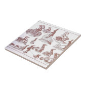 Antiek paaschocolade Mold Catalog Bunnies Tegeltje (Zijkant)