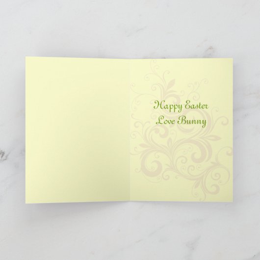 Antiek paashaas Kaart (Binnen)