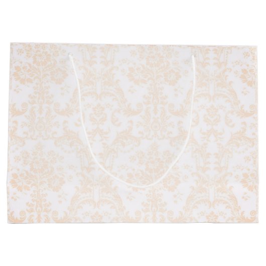 Antiek paashaas met Damask Floral Large Groot Cadeauzakje (Achterkant)