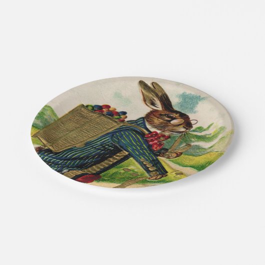 Antiek paaskonijn Bord (Gekanteld)