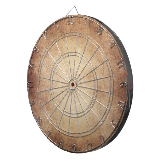 Antiek papier achtergrond Dartbord (Voorkant Rechts)