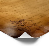 Antiek papier achtergrond Perfect Poster (Hoek)