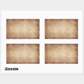 Antiek papier achtergrond Rechthoekige Sticker (Vel)