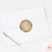  Antiek papier achtergrond Ronde Sticker (Envelop)