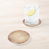 Antiek papier achtergrond Zandsteen Onderzetter (Zijkant)