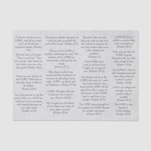 Antiek papier Bijbelpaaltjes voor reizen (Voorkant)