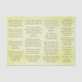 Antiek papier Bijbelpaaltjes voor reizen