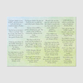 Antiek papier Bijbelpaaltjes voor reizen