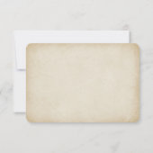Antiek papier · Elegante moderne bruiloft RSVP Kaartje (Achterkant)