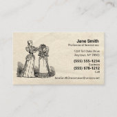 Antiek papier Oude smeltkussen voor naaktslachteri Visitekaartje (Voorkant)