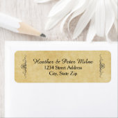 Antiek papier - Retouradreslabels Etiket (Insitu)