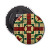 Antiek Parcheesi Game Board van Ethan Harper Button Flesopener (Voorkant)