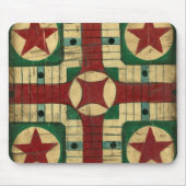 Antiek Parcheesi Game Board van Ethan Harper Muismat (Voorkant)