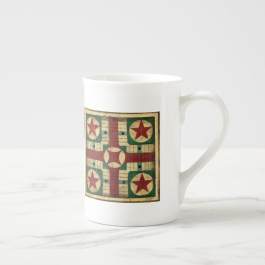 Antiek Parcheesi Game Board van Ethan Harper Porselein Kop (Rechts)