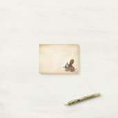 Antiek Parchment Chemistry Octopus Steampunk Post-it® Notes (Op bureau)