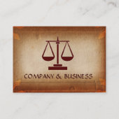 ANTIEK PARCHMENT / JURIDISCH KANTOOR, AANHANGWEZIG VISITEKAARTJE (Achterkant)