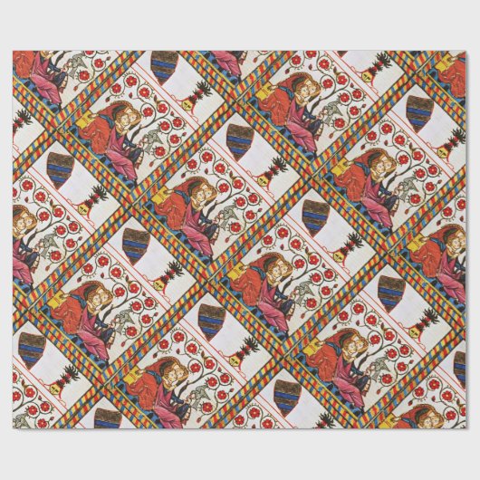 Antiek PARCHMENT VOOR ETERNALE VERLIES Cadeaupapier (Vlak)