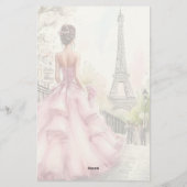 Antiek Parijs  Briefpapier (Achterkant)