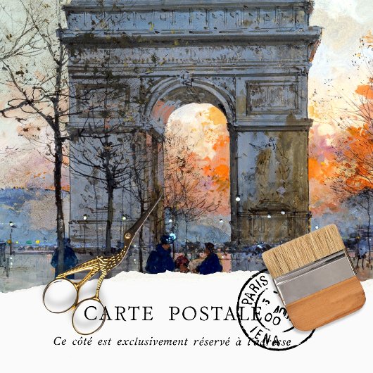 Antiek Paris Belle Epoque Tissuepapier