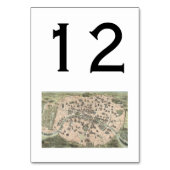 Antiek Paris Street Map DIY BG Kaart (Achterkant)