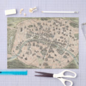  Antiek Paris Street Map Tissuepapier (Craft)
