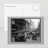 Antiek Pasen 1913 5th Avenue New York foto Feestdagenkaart (Voorkant / Achterkant)