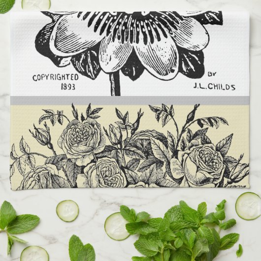 Antiek Passie-ventilator - Uw keuze voor tekst Theedoek (Gevouwen)