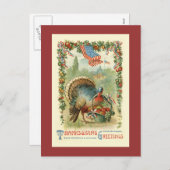  Antiek Patriottische Thanksgiving Briefkaart (Voorkant / Achterkant)