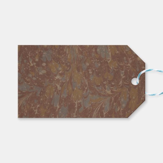 Antiek Patroon Boek II Cadeaulabel (Voorkant (Horizontaal))