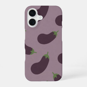 Antiek patroon van hele aubergines iPhone 16 hoesje
