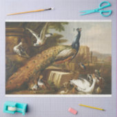 Antiek Peacock Painting Decoupage Tissue Paper Tissuepapier (Craft)