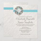Antiek Pearl Wedding Invitations Kaart (Voorkant / Achterkant)
