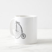 Antiek Penny Farthing Bicycle Koffiemok (Voorkant links)