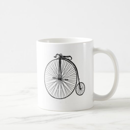 Antiek Penny Farthing Bicycle Koffiemok (Rechts)