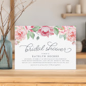 Antiek Peony Bridal Shower Kaart