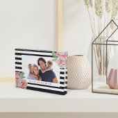 Antiek Peony Charcoal Stripe Fotoblokken