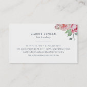 Antiek Peony Colorblock Visitekaartje (Achterkant)