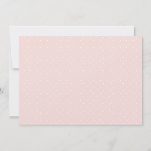 Antiek Peony-doopuitnodiging Kaart (Achterkant)