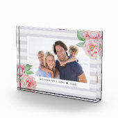Antiek Peony Stripe Fotoblokken (Rechts)